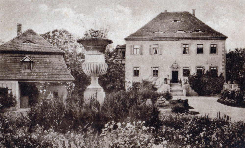 Altes Herrenhaus Nöbdenitz, Ansichtskarte um 1910, Museum Burg Posterstein