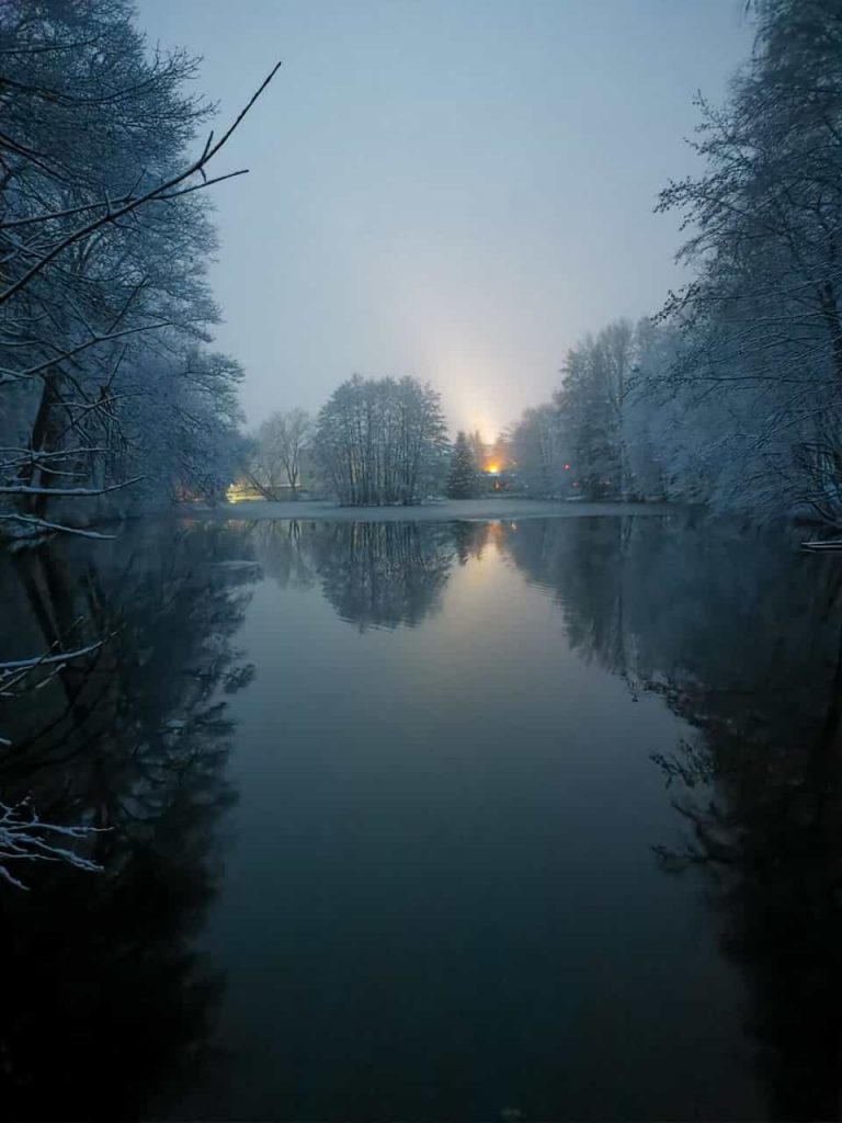 Nöbdenitzer Teich im Schnee (Foto: Tina Steinert)
